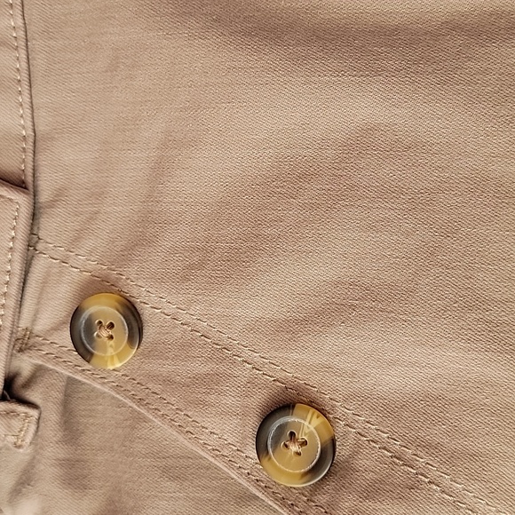 Simply Vera Wide Leg khaki Cropped Pants / 8. - Picture 9 of 9